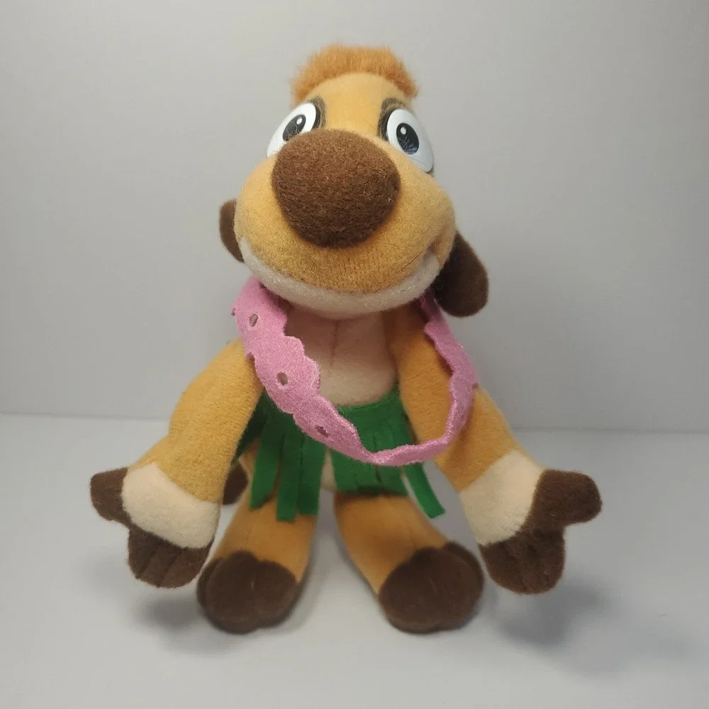 Disney The Lion King Jungle Puppets Hula Timon Plush Stuffed Finger Puppet-1994